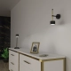 lafabryka.pl Kinkiet ARENA BLACK/GOLD 1xGX53 MLP7759 Milagro